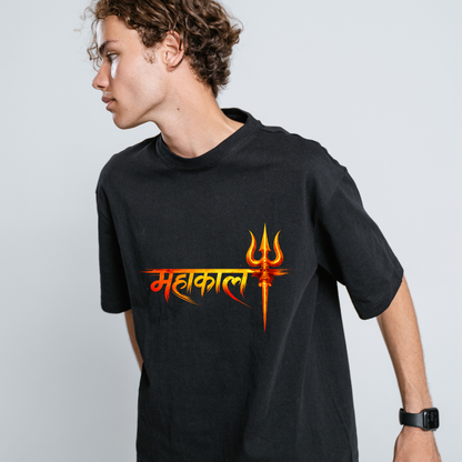 Mahakaal Trishul Premium Black T-Shirt