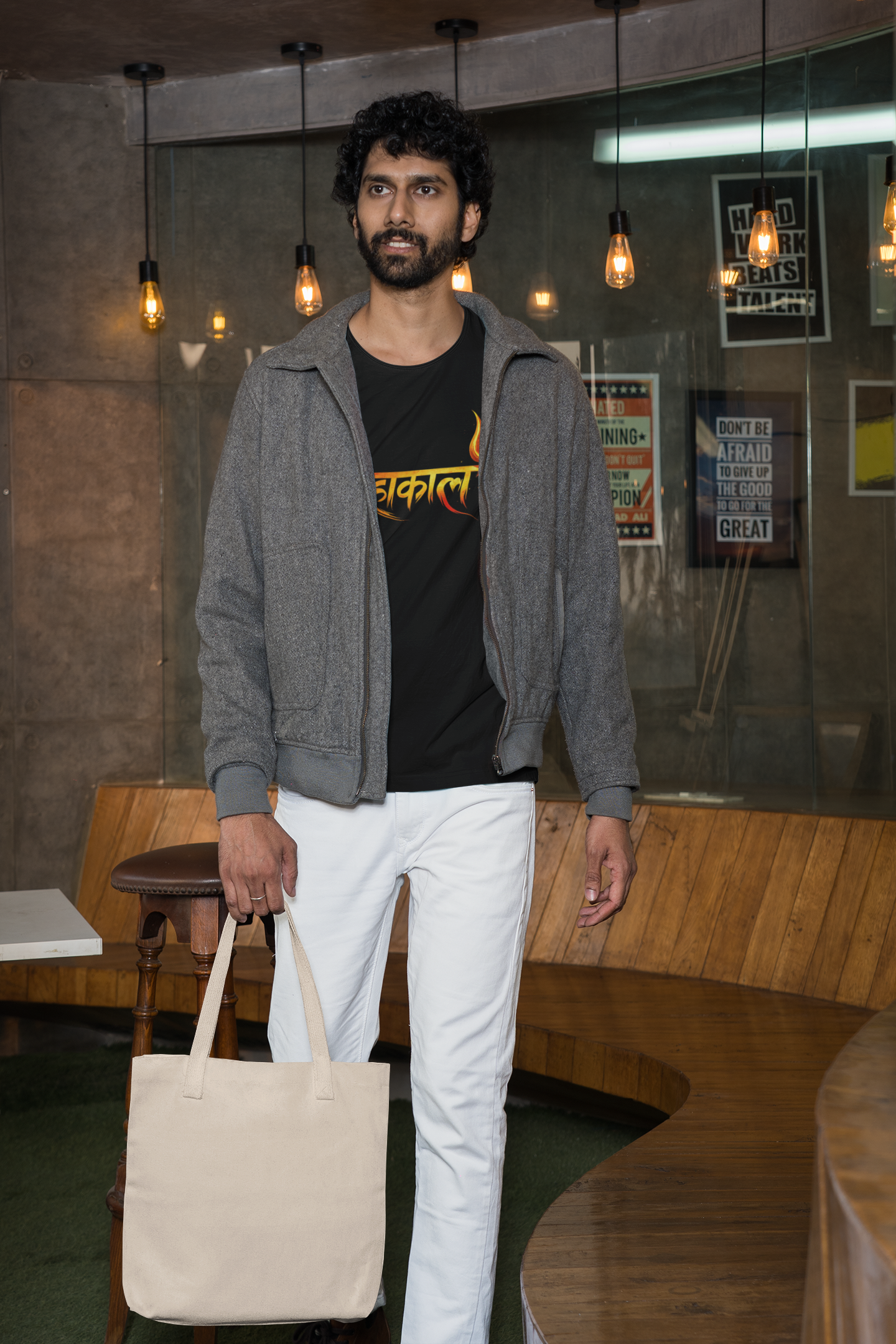 Mahakaal Trishul Premium Black T-Shirt
