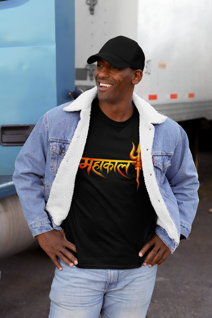 Mahakaal Trishul Premium Black T-Shirt
