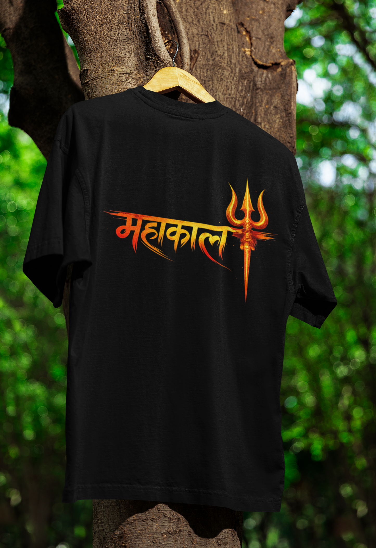 Mahakaal Trishul Premium Black T-Shirt