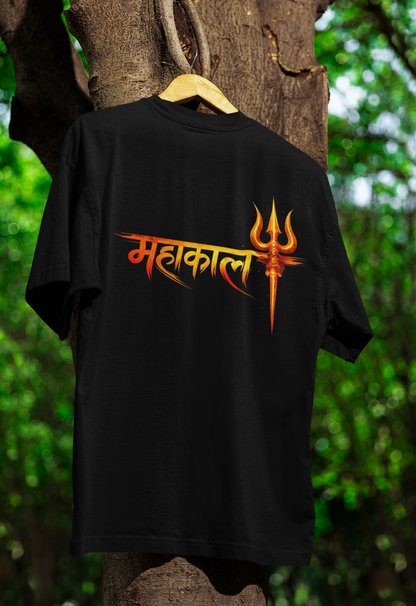 Mahakaal Trishul Premium Black T-Shirt